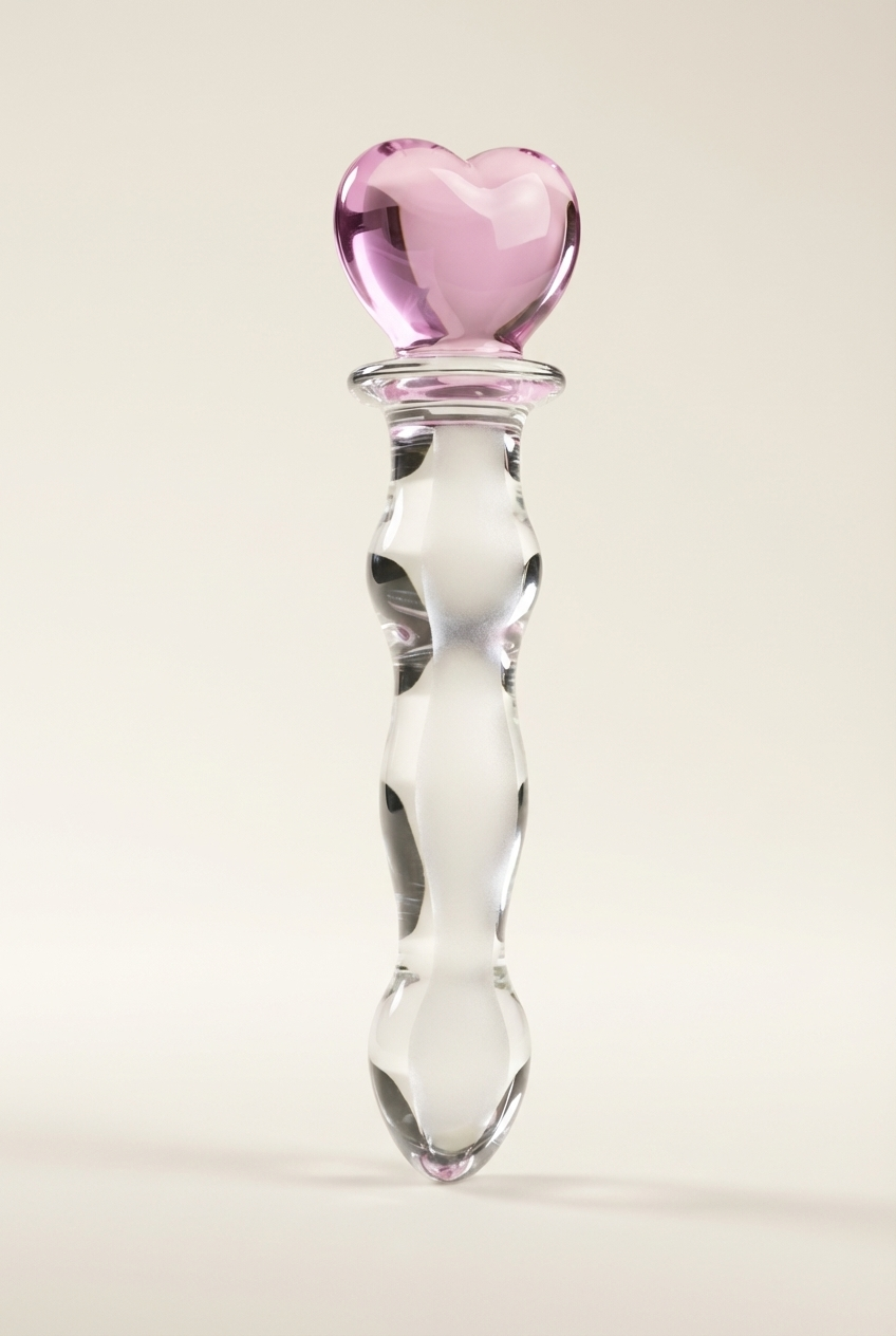 Heart Crystal Glass Dildo