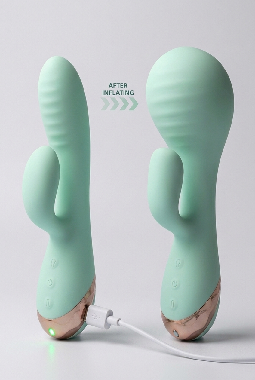 AuraBloom Inflatable Rabbit Vibrator